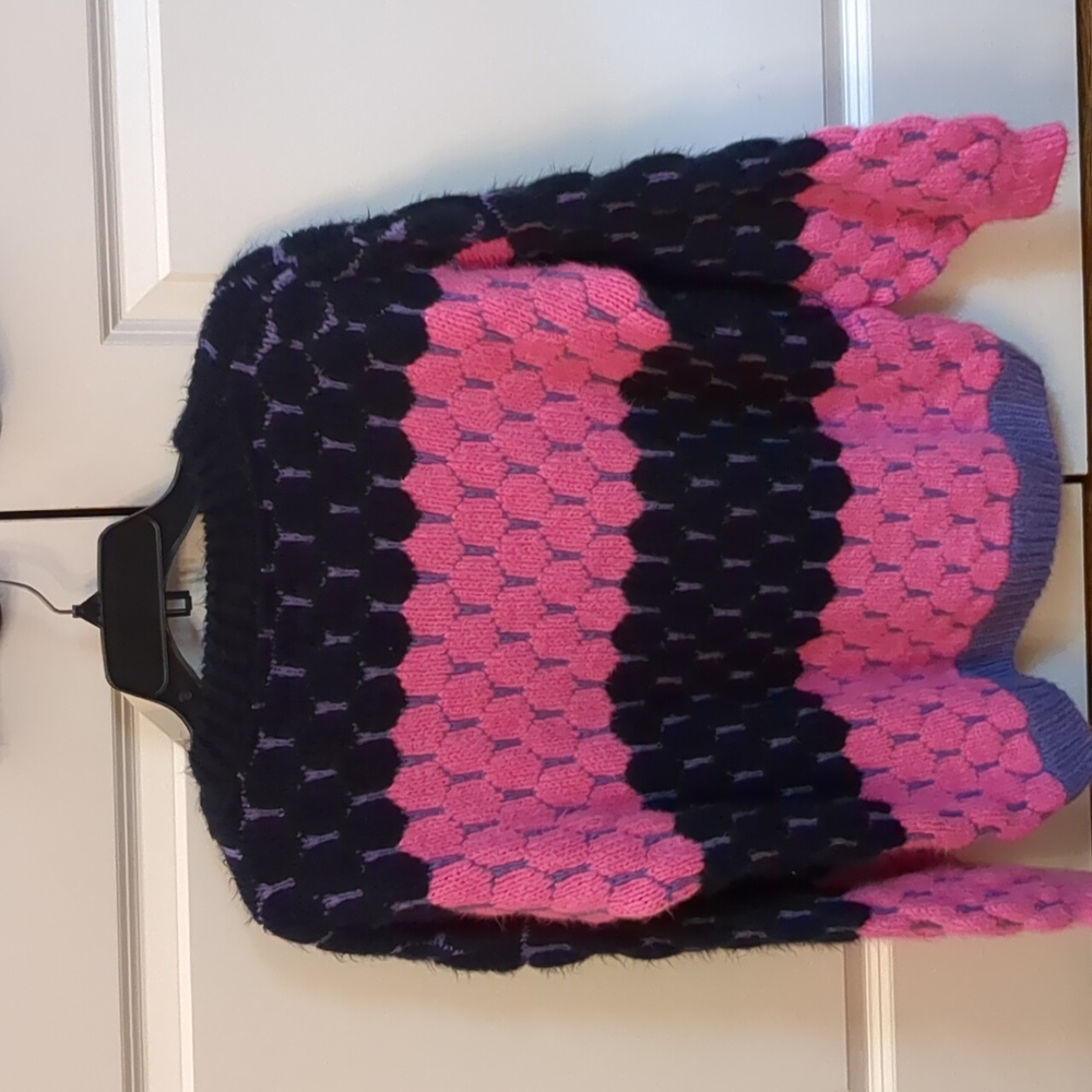 Cara & The Sky Marissa Stripe Bubble Stitch Jumper View 6
